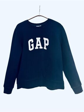 GAP Navy Crewneck Sweatshirt with White Logo